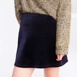 UO Velvet Mini Skirt